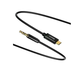 Baseus CAM01-01 Yiven Series Audio černá / USB-C / Jack 3.5 mm / 1.2m 