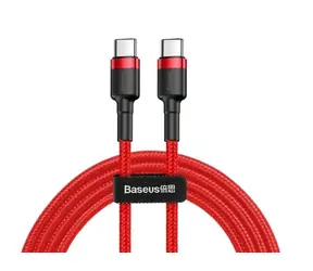 Baseus CATKLF-G09 Cafule červená / kabel USB-C / 60W / 1m