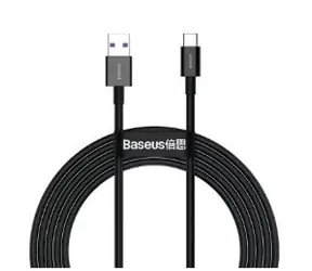 Baseus CATYS-A01 Superior series černá / kabel USB-A na USB-C / 66W / 2m