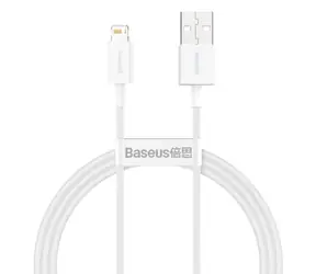Baseus CALYS-A02 Superior Series bílá / kabel USB-A na Lightning  / 1m