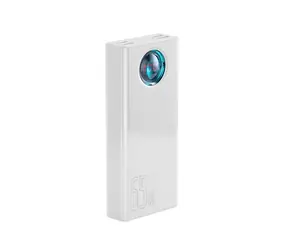 Baseus PPLG-A01 Ambilight PowerBank 30000mAh bílá / 65W / 4x A výstup