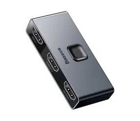 Baseus CAHUB-BC0G Matrix HDMI Splitter 2v1 šedá /  HDMI rozbočovač / 3x HDMI