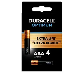 DURACELL - Optimum alkalická baterie mikrotužková AAA 4 ks