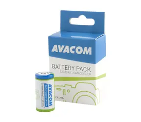 AVACOM Nabíjecí fotobaterie CR123A / 3V / 450mAh / 1.35Wh
