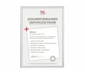 Walther New Lifestyle 21x29.7 Plastový foto rám stříbrná / DIN A4 