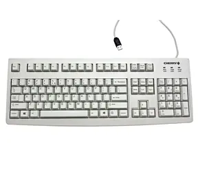 CHERRY G83-6104LUNEU-0 světle šedá / Kancelářská klávesnice / drátová / USB / US layout