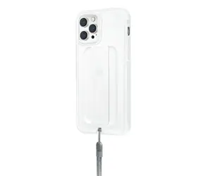 Uniq Hybrid Max Heldro ochranný kryt s páskou a poutkem pro Apple iPhone 12 Pro Max čirá