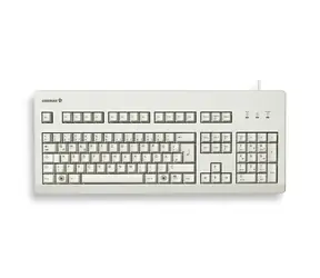 CHERRY G80-3000LPCEU-0 šedá / Kancelářská klávesnice / drátová / USB / US layout