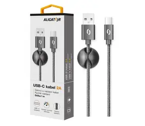 Aligator Premium Datový kabel 2A USB-C černá