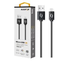 Aligator 2A Datový kabel  micro USB 1m černá