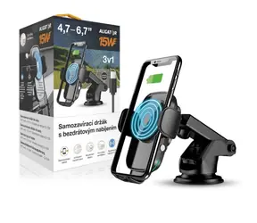 Aligator K2 Samozavírací držák s bezdrátovým nabíjením 15W
