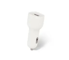 Setty GSM043808 bílá / Nabíječka do auta s USB s kabelem Lighting / 2.4A / 1m