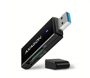 AXAGON CRE-S2N, USB-A 3.2 Gen 1 - SUPERSPEED čtečka karet, 2-slot & lun SD/microSD, podpora UHS-I