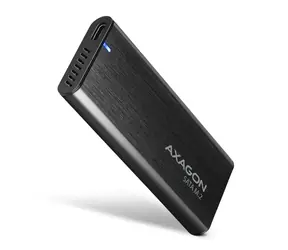 AXAGON EEM2-SBC USB-C externí box pro M.2 SATA SSD disky černá / USB-C 3.2 Gen 2 / bezšroubkový / kovový plášť