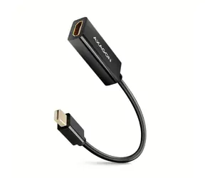 AXAGON RVDM-HI14N miniDP - HDMI adaptér M-F černá / 15 cm / 4K/30Hz