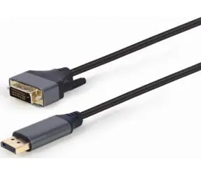 Gembird CC-DPM-DVIM-4K-6 kabel DisplayPort na DVI 1.8m černá / DisplayPort (M) / DVI 24+1 (M)