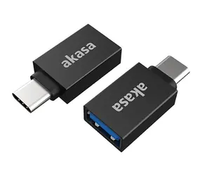 Akasa AK-CBUB62-KT02 adaptér černá / USB-A adaptér / USB-C - USB-A / 2ks 