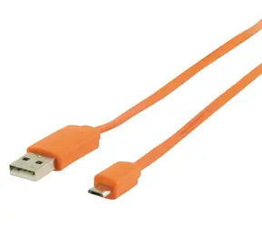 Valueline USB 2.0. kabel - Micro USB 100 cm oranžová