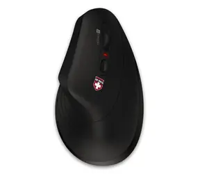 CONNECT IT FOR HEALTH Verti TriMode černá / Bezdrátová vertikální myš / 2400 DPI / 2,4GHz / USB-A přijímač / 2x AAA