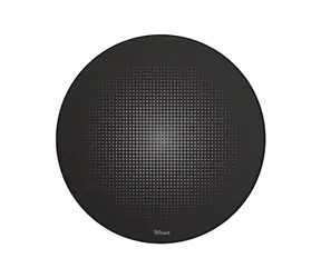 Trust Mika černá / kulatá podložka pod židli / matná / Průměr 117 cm / Tloušťka 4mm