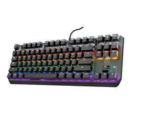 Trust GXT834 Callaz TKL (US) černá / Herní klávesnice / RGB / USB-A / TKL / US layout 