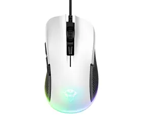 Trust GXT 922W YBAR bílá / Optická myš / 7200DPI / USB-A / RGB