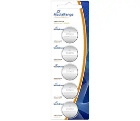 MediaRange Premium lithium baterie Coin Cells CR2450 / 3V / 5ks
