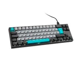 Ducky MIYA Pro Moonlight TKL MX-Brown šedá / Herní klávesnice / podsvícená / mechanická / drátová (USB) / DE