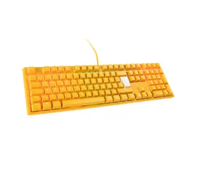 Ducky One 3 Yellow MX-Speed-Silver žlutá / Herní klávesnice / podsvícená / mechanická / drátová (USB) / DE