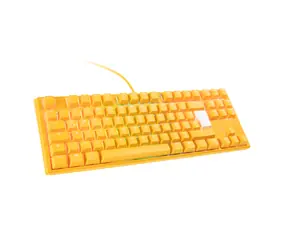 Ducky One 3 Yellow TKL MX-Clear žlutá / Herní klávesnice / podsvícená / mechanická / drátová (USB) / DE