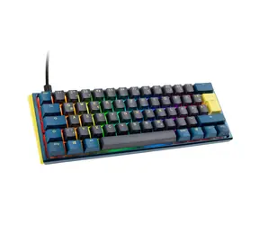 Ducky One 3 Daybreak Mini MX-Silent-Red modrá / Herní klávesnice / podsvícená / mechanická / drátová (USB) / DE