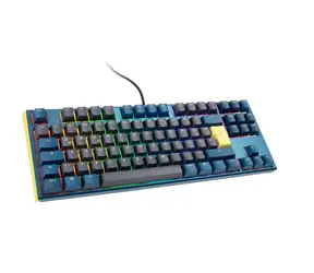 Ducky One 3 Daybreak TKL MX-Clear modrá / Herní klávesnice / podsvícená / mechanická / drátová (USB) / DE