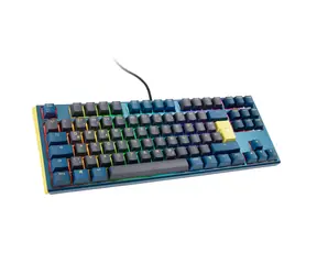 Ducky One 3 Daybreak TKL MX-Brown modrá / Herní klávesnice / podsvícená / mechanická / drátová (USB) / DE