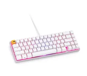 Glorious GMMK2 Compact US bílá / herní klávesnice / FOX spínače / USB-C / US layout / RGB / 2m