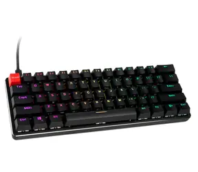 Glorious GMMK Compact US černá / herní klávesnice / Gateron Brown spínače / USB-C / US layout / RGB / 1.8m