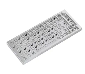 Glorious GMMK Pro White Ice barebone ISO bílá / herní 75% TKL kláves. / bez spínačů / USB-C / ISO layout / RGB / 1.8m