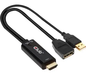 CLUB3D adaptér HDMI (M) na DisplayPort (F) / 4K / 60Hz