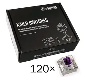 Glorious mechanické spínače Kailh Pro Purple 120 ks fialová
