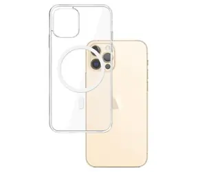 3mk MagCase ochranný kryt pro Apple iPhone 12 & 12 Pro čirá