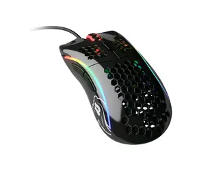 Glorious Model D lesklá černá / herní myš / 12000 DPI / 6 programovatelných tlačítek / RGB / 2m