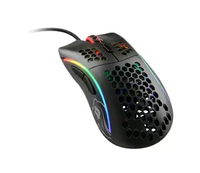 Glorious Model D matná černá / herní myš / 12000 DPI / 6 programovatelných tlačítek / RGB / 2m