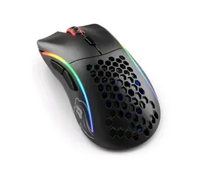Glorious Model D Wireless matná bílá / herní bezdrátová myš / 19000 DPI / 6 programovatelných tlačítek / RGB