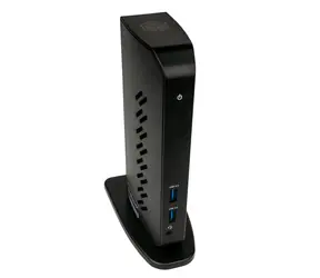 IcyBox IB-DK2252AC dokovací stanice pro notebook černá / 2x DP / 6x USB3.0 / 1x RJ-45