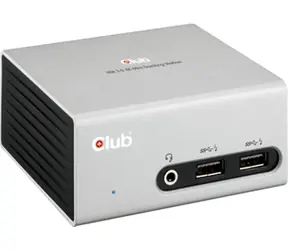 CLUB3D USB 3.0 Hub CSV-3104D bílá / dokovací stanice / HDMI / DVI-I / 4x USB 3.1 / Ethernet / 3.5mm jack