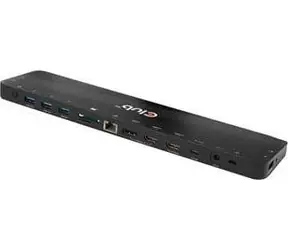 CLUB3D USB-C Docking Station 120W černá / dokovací stanice / výstup max 120W / HDMI + DP / USB / Ethernet / 3.5mm jack 