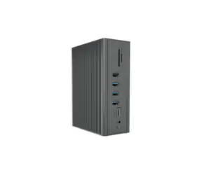 Icy Box IB-DK2262AC dokovací stanice pro notebook černá / 3x USB3.0 + 3x USB 2.0 + 1x USB-C/ 1x VGA + 2x HDMI / 1x RJ45