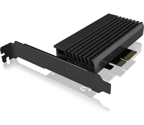 IB-PCI214M2-HSL Převodník pro 1x M.2 NVMe na PCIe x4 s LED proužkem a chladičem