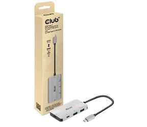 CLUB3D CSV-1543 USB Hub stříbrná / 2 x USB 3.2 Gen 1 + 1 x USB-C 3.2 Gen 1 + 1 x USB-C 3.2 Gen 1 (napájení)