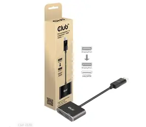 CLUB3D CSV-7220 hub MST DisplayPort 1.4 na DisplayPort + HDMI M/F / 4K 60Hz
