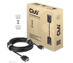 CLUB3D CAC-1710 kabel VGA M/M 10m černá / FHD 